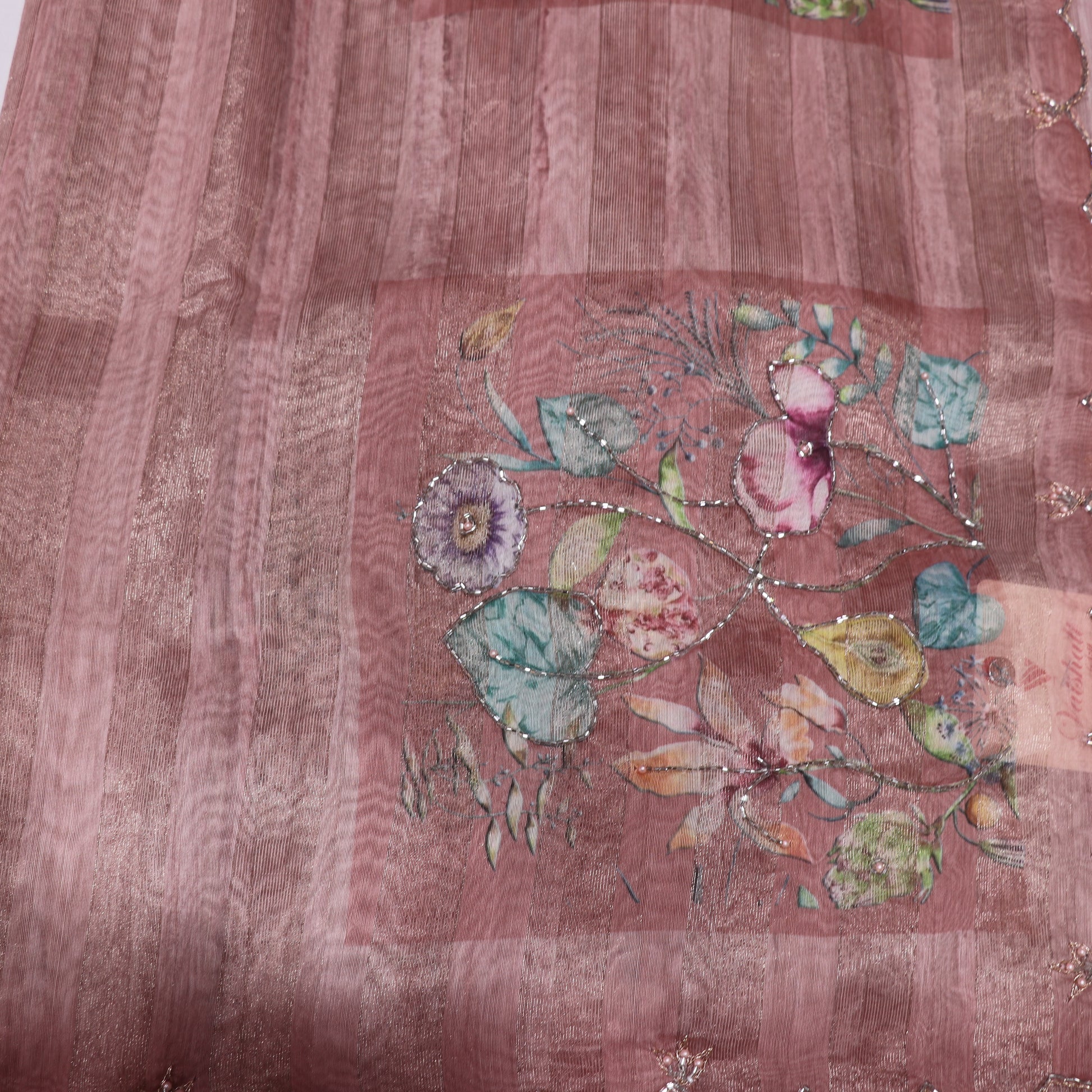 Fancy Saree  Light  Brown  Colour - Vaishali Silks