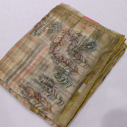 Fancy Saree Yellow  Colour - Vaishali Silks