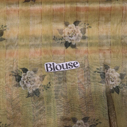 Fancy Saree Yellow  Colour - Vaishali Silks