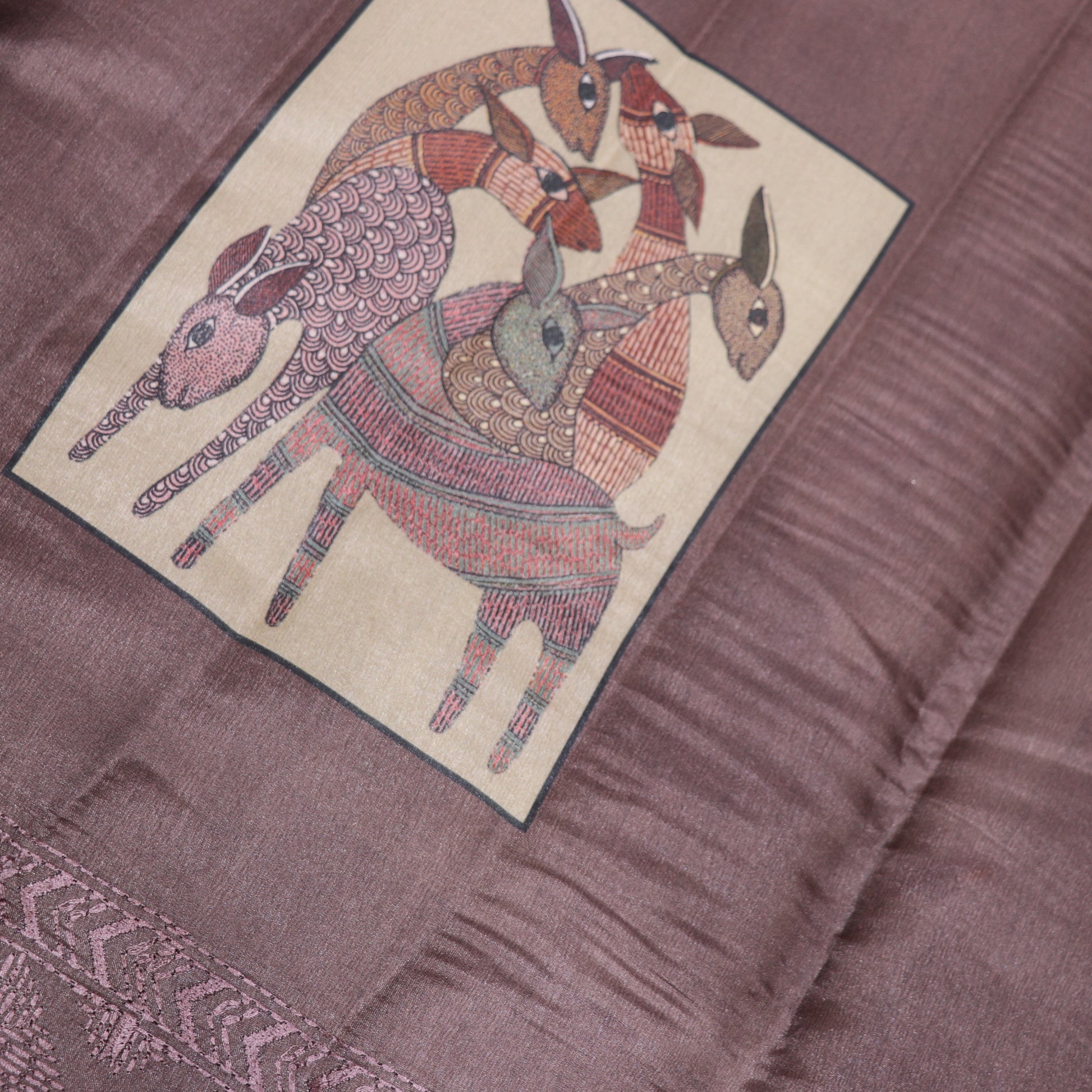 Fancy Saree  Brown Colour - Vaishali Silks