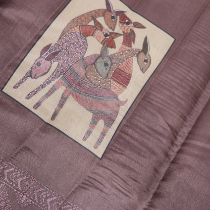 Fancy Saree  Brown Colour - Vaishali Silks
