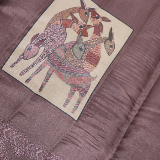 Fancy Saree  Brown Colour - Vaishali Silks