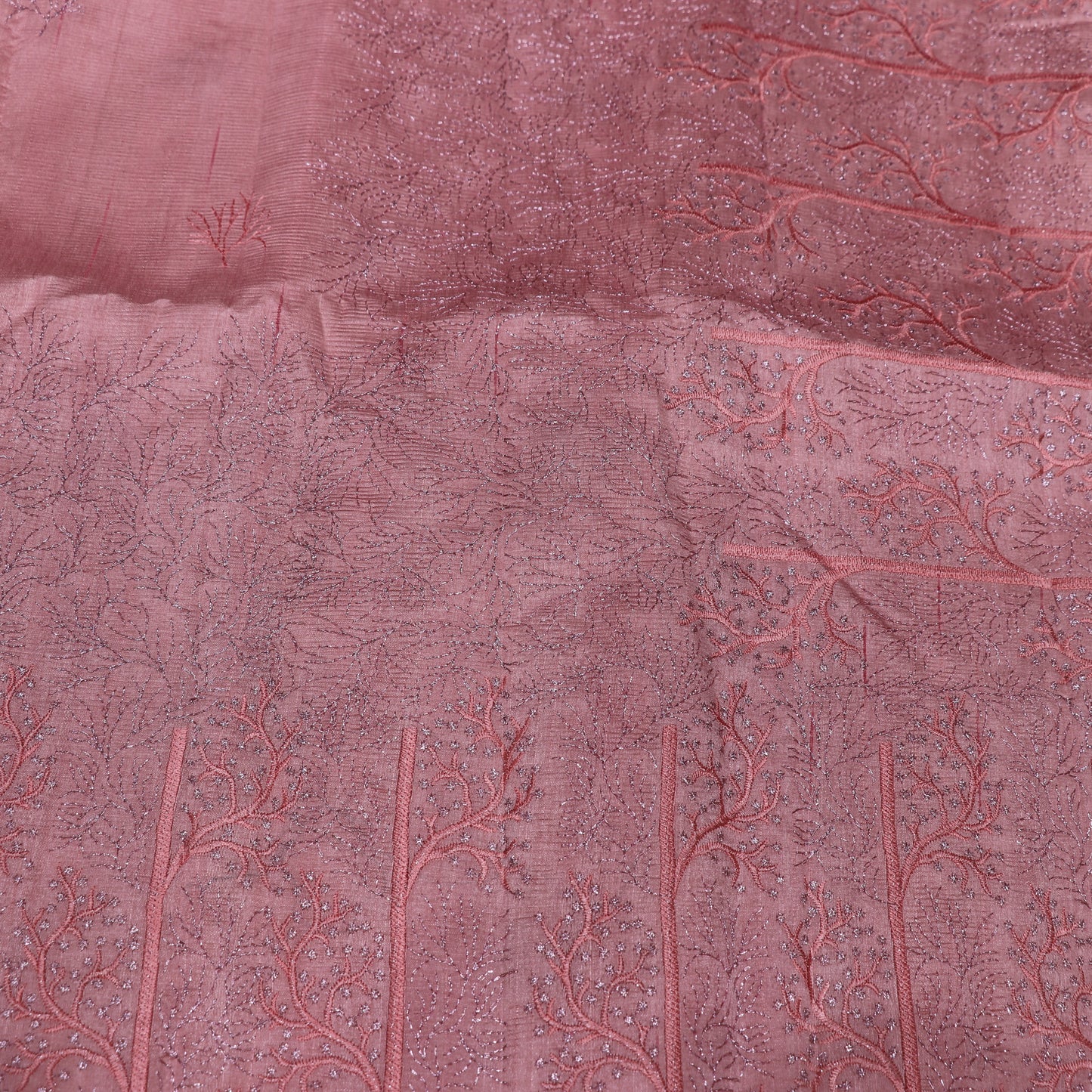 Fancy Saree Onion  Peach  coloua - Vaishali Silks