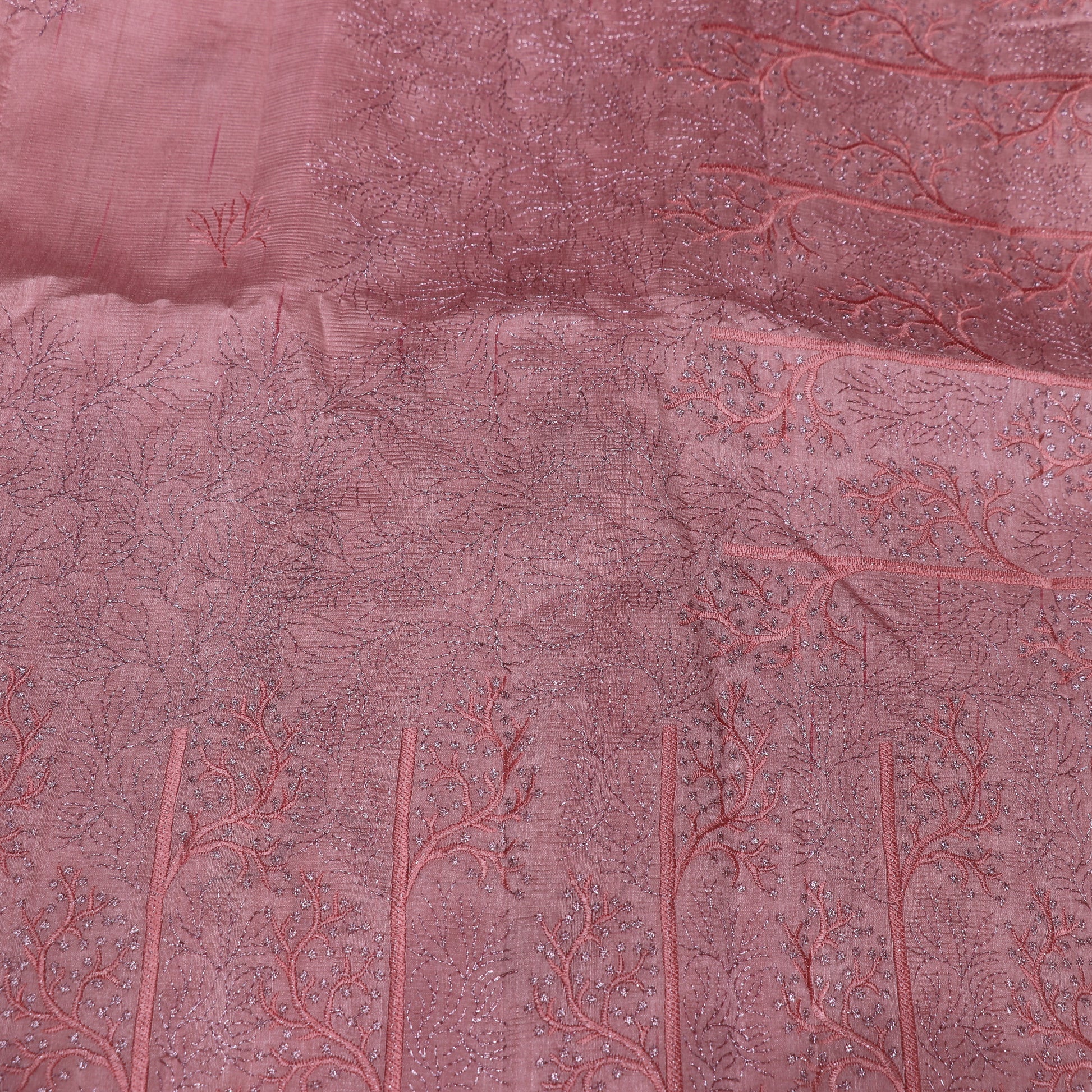 Fancy Saree Onion  Peach  coloua - Vaishali Silks