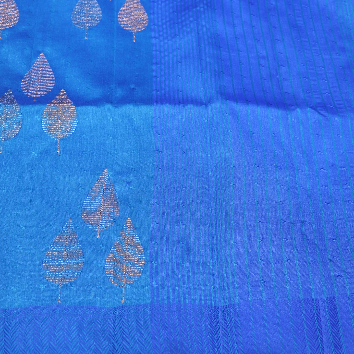 Fancy Saree   Blue Colour - Vaishali Silks