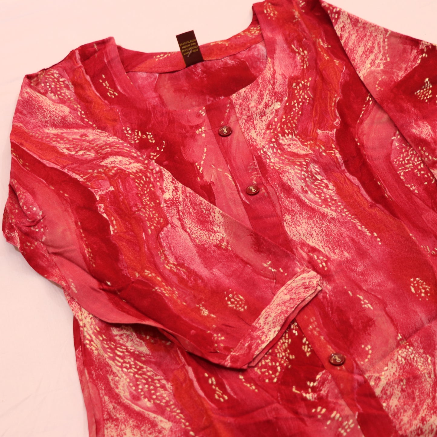 Short  Top  Red Colour - Vaishali Silks