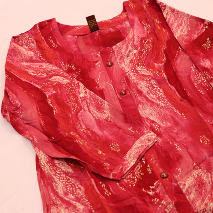Short  Top  Red Colour - Vaishali Silks