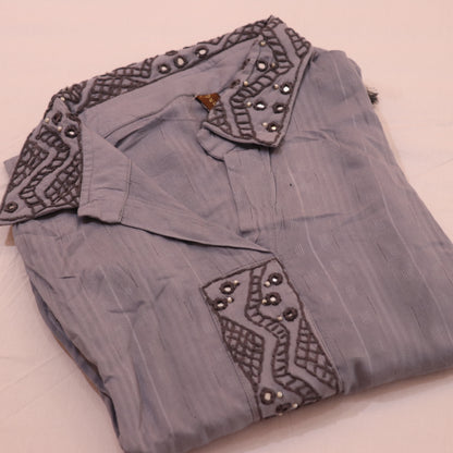 Short  Top Gray Colour - Vaishali Silks
