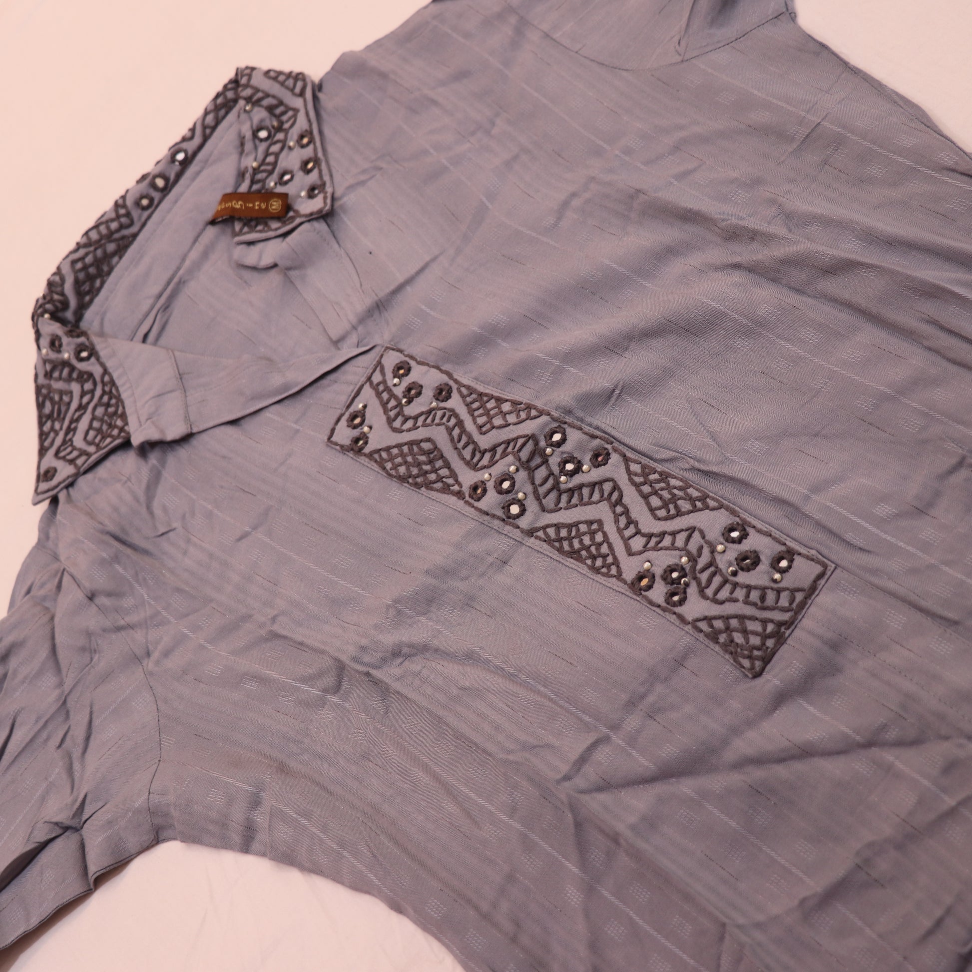 Short  Top Gray Colour - Vaishali Silks