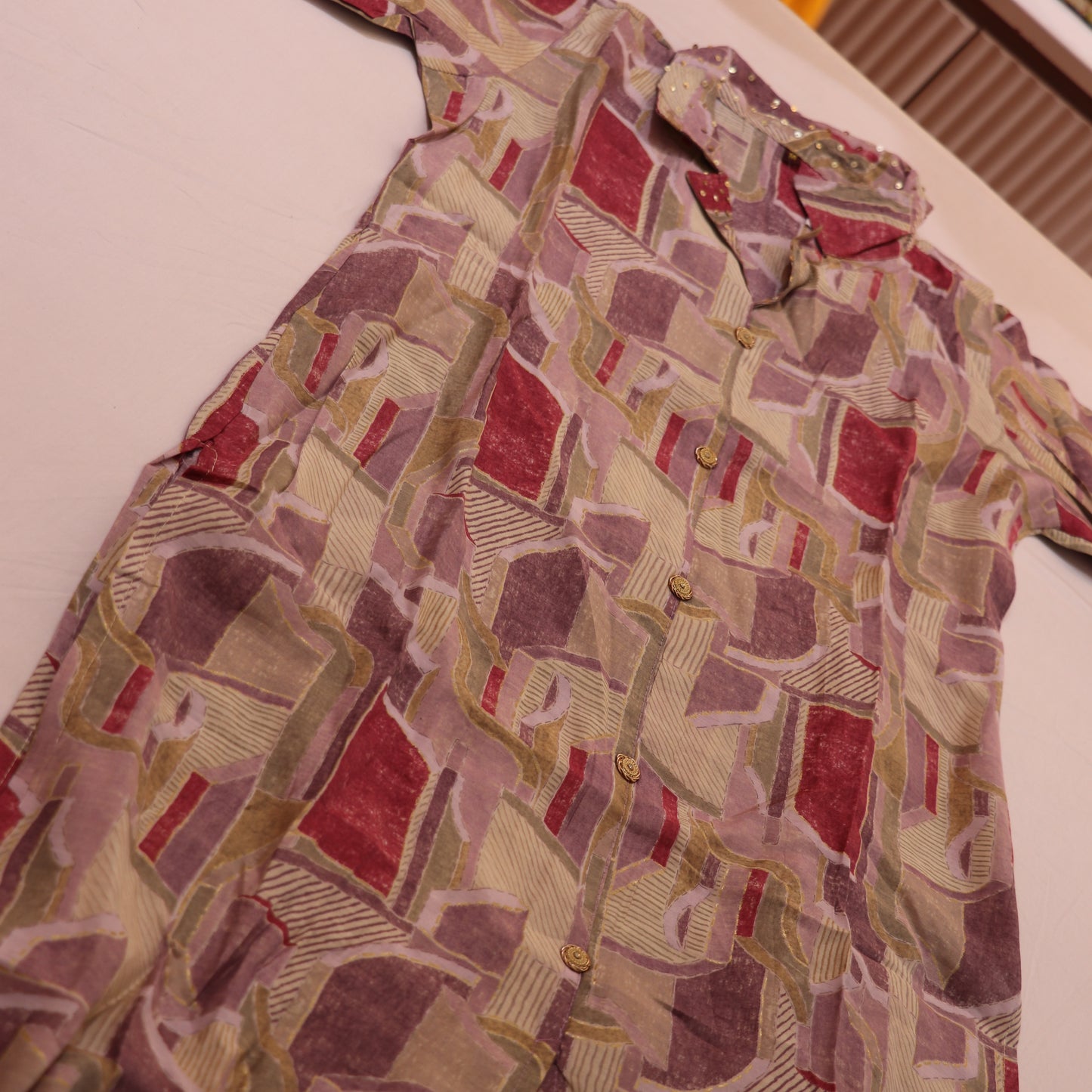Short  Top   Violet Colour - Vaishali Silks