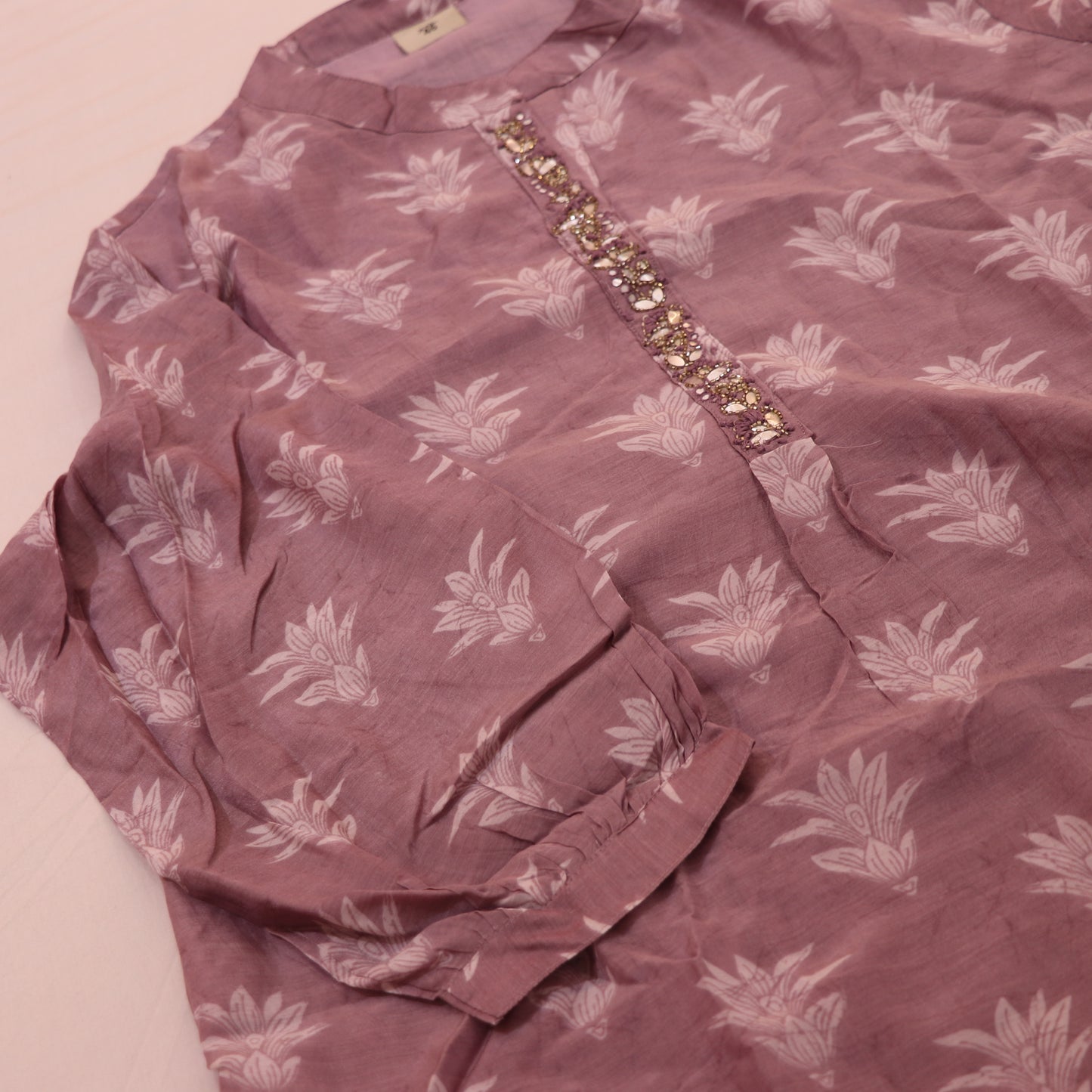 Short  Top   Lavendor Colour - Vaishali Silks