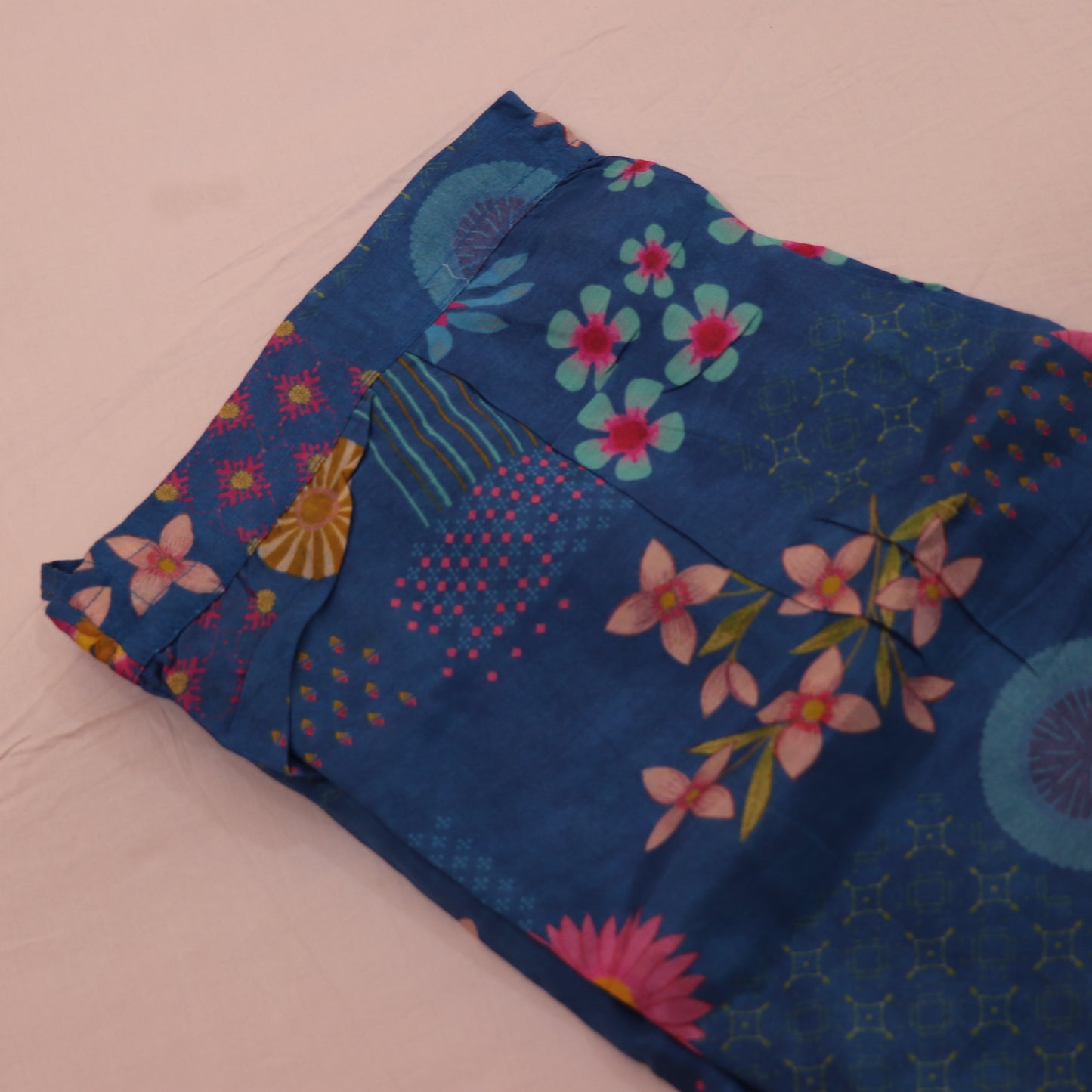 Short  Top  Blue  Colour - Vaishali Silks