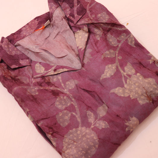Short  Top violet  Colour - Vaishali Silks