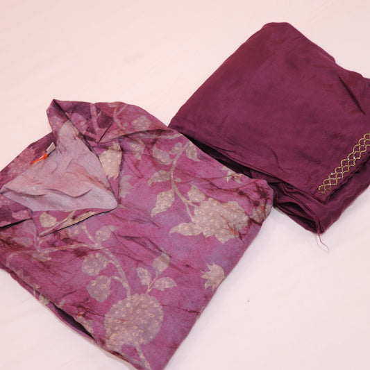 Short  Top violet  Colour - Vaishali Silks