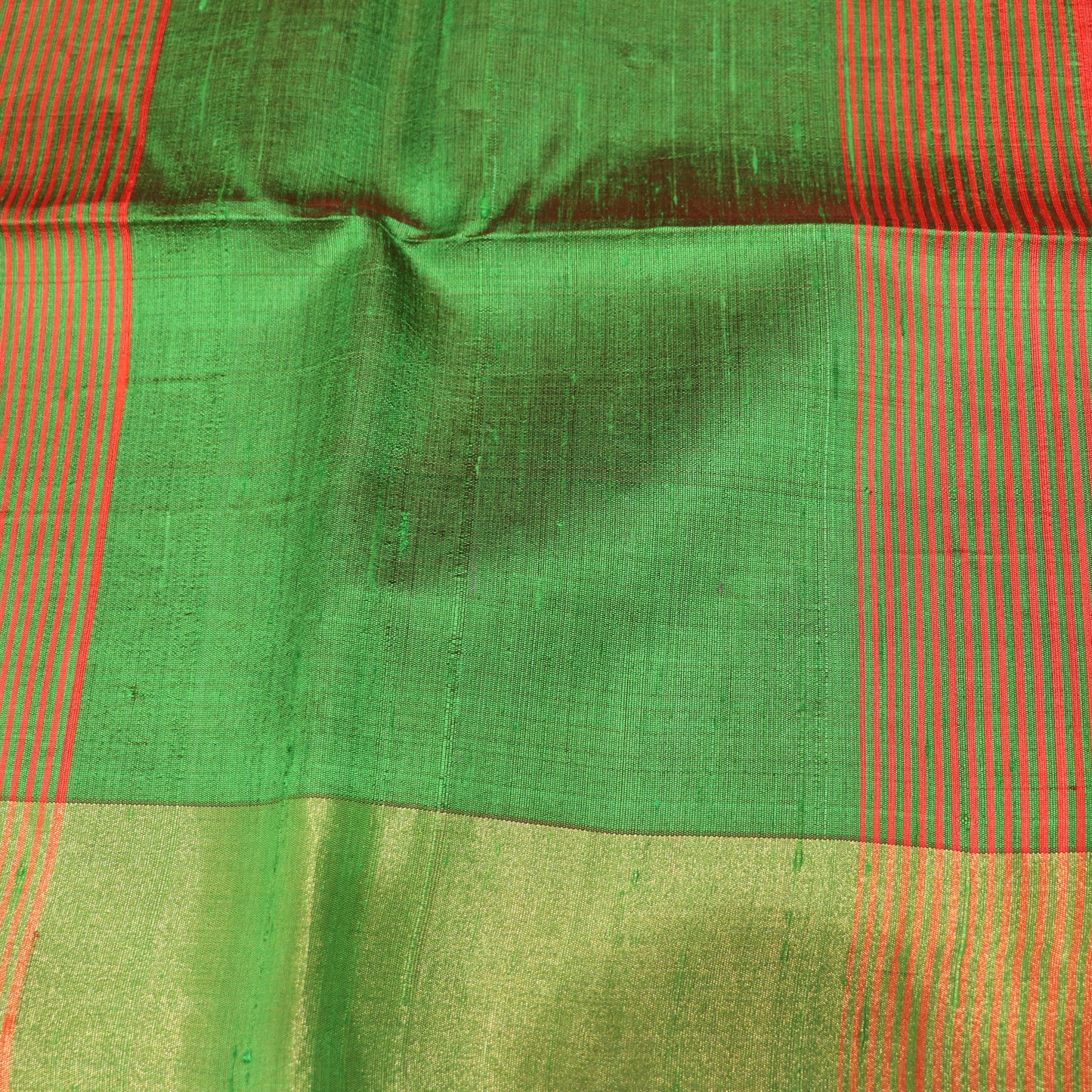 Raw  Silk  Orange  Colour - Vaishali Silks