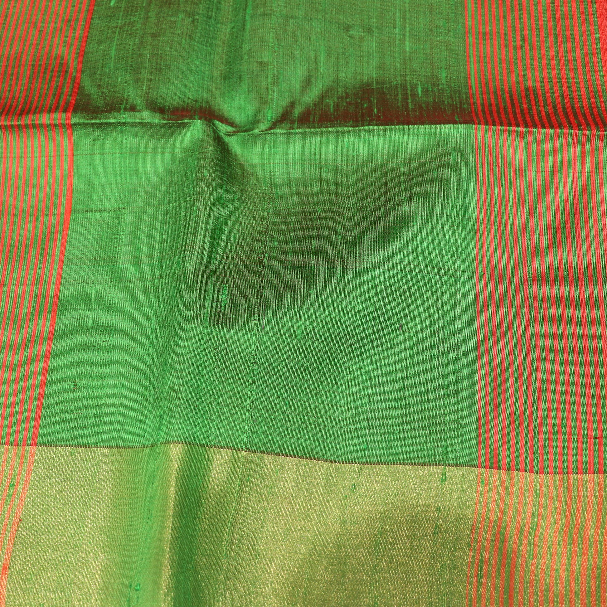 Raw  Silk  Orange  Colour - Vaishali Silks