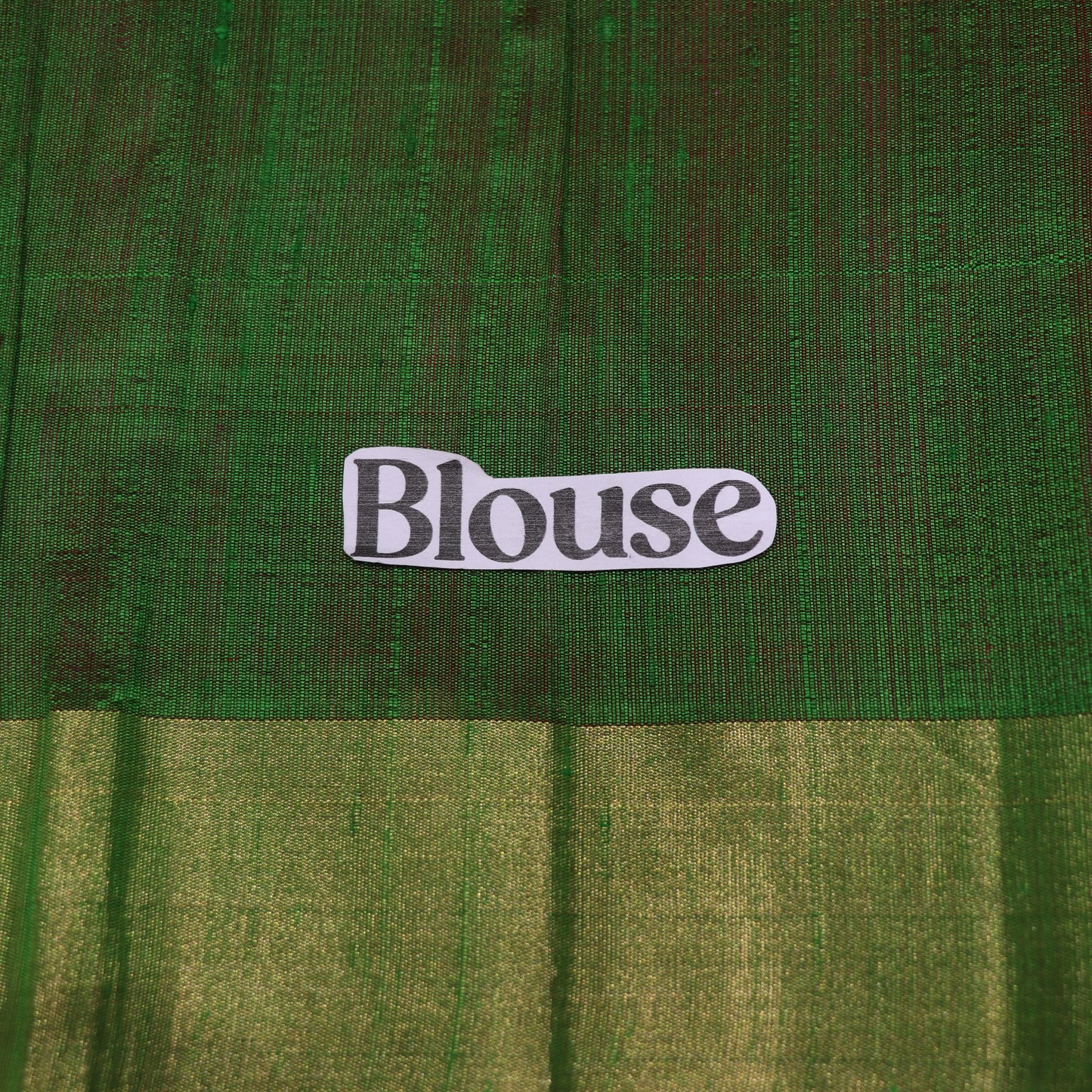 Raw Silk Pink  With  Green  Colour - Vaishali Silks