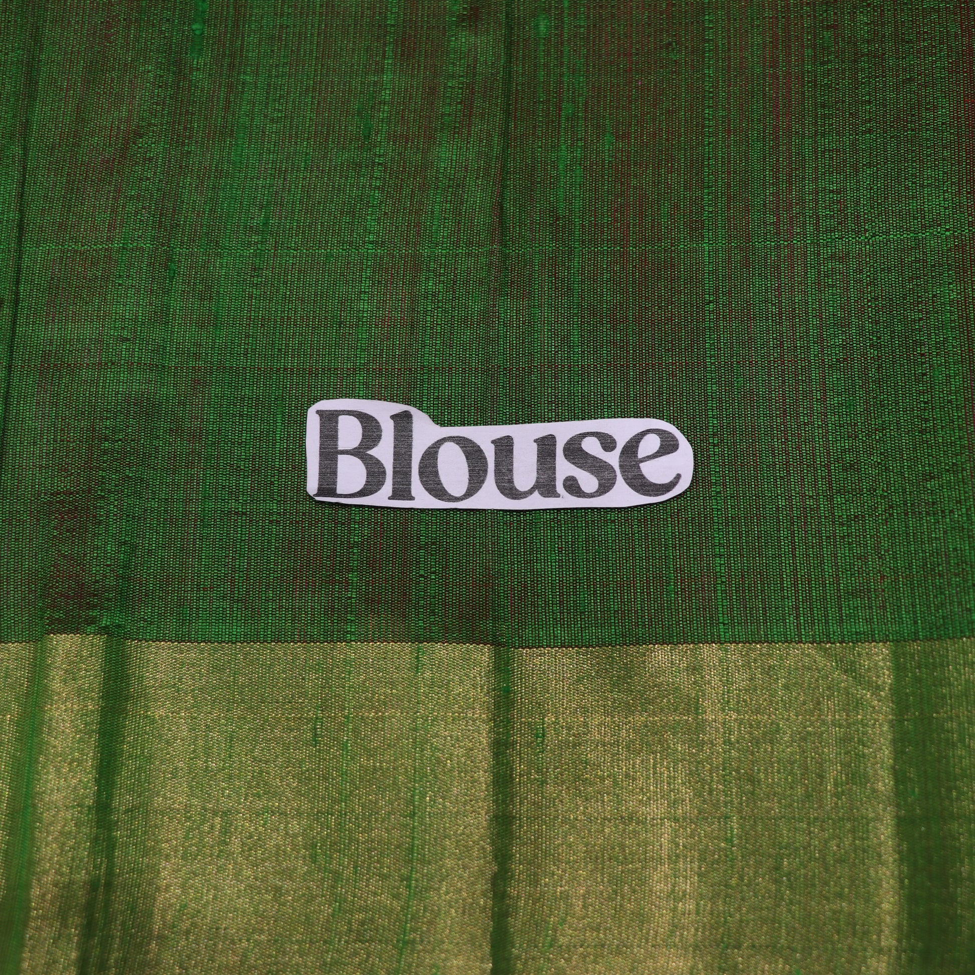 Raw Silk Pink  With  Green  Colour - Vaishali Silks