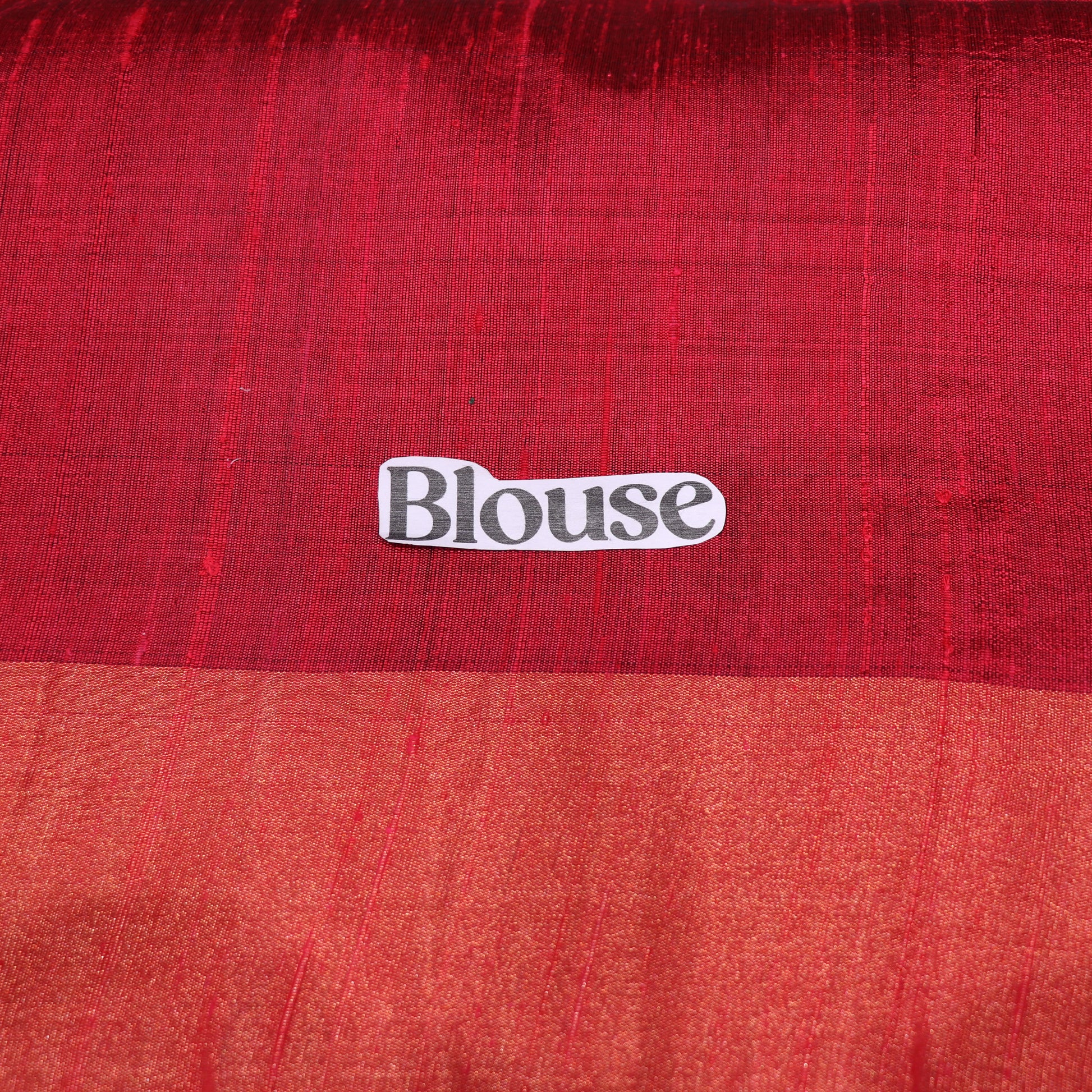 Raw Silk Green  With  Red  Colour - Vaishali Silks