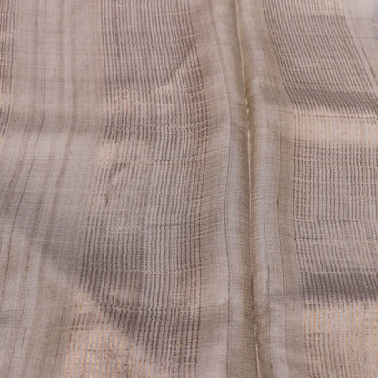 Tussar half  White KalamKari Saree - Vaishali Silks