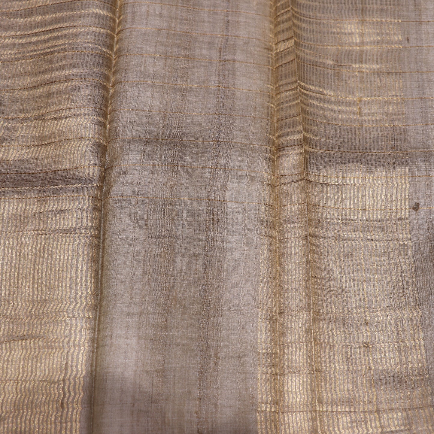 Tussar half White  Kalam kariSaree - Vaishali Silks