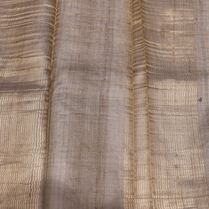 Tussar half White  Kalam kariSaree - Vaishali Silks
