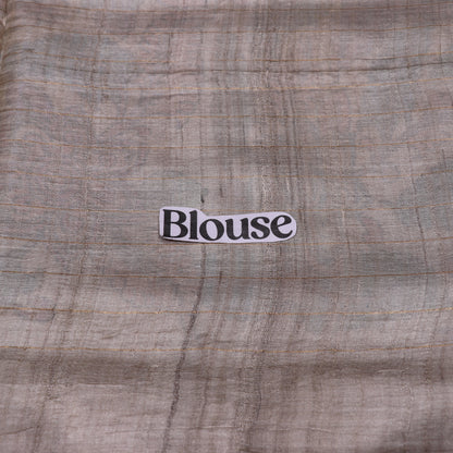 Tussar half  WhiteKalam Kari SAree - Vaishali Silks