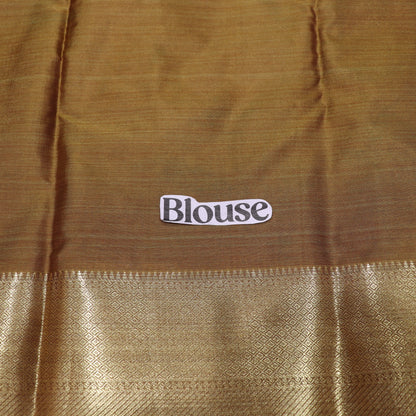 Printed  Silk Mustard - Vaishali Silks