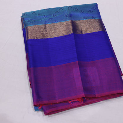 Silk Saree Sky Blue Colour - Vaishali Silks