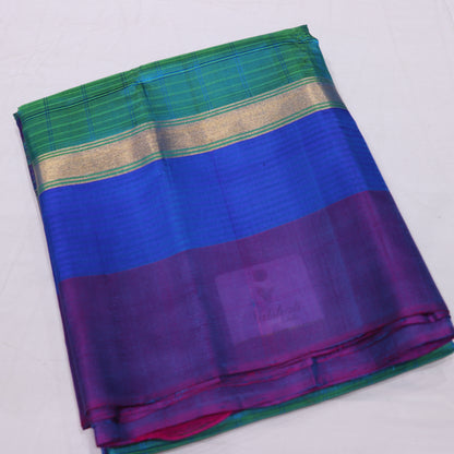 Silk Saree  Dark blue Colour - Vaishali Silks