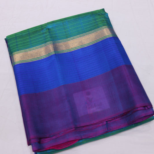 Silk Saree  Dark blue Colour - Vaishali Silks