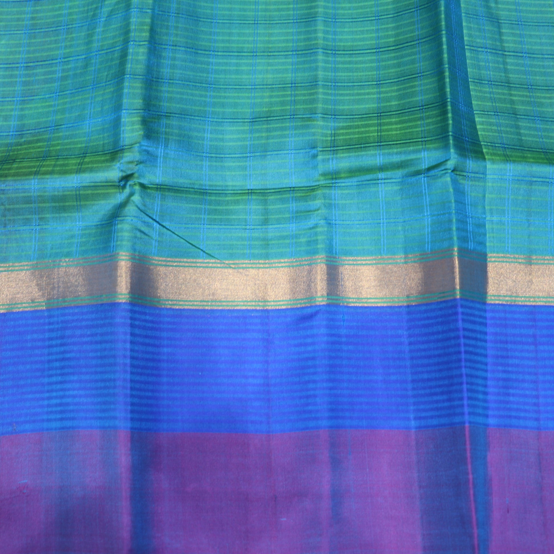 Silk Saree  Dark blue Colour - Vaishali Silks
