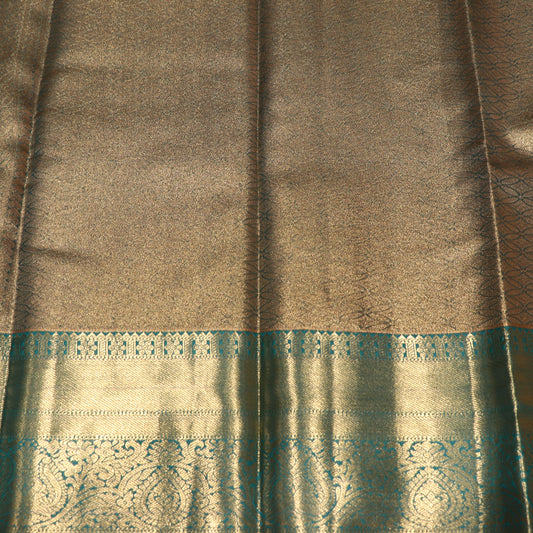 Tissue Saree  Brown colour - Vaishali Silks