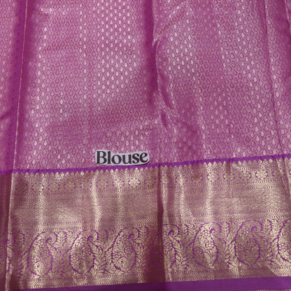 Tissue Saree peach with pink coiour - Vaishali Silks