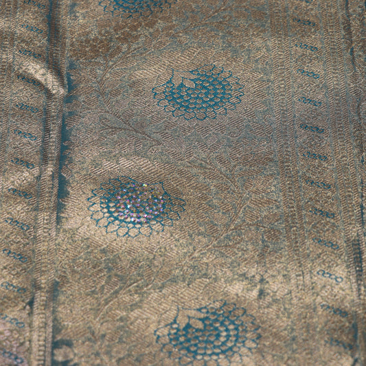 Tissues Silk  Saree Blue Colour - Vaishali Silks