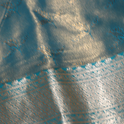 Tissues Silk  Saree Blue Colour - Vaishali Silks