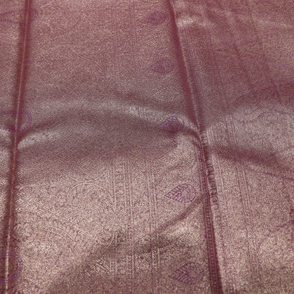 Tissues Silk  Saree  Gold With Pink - Vaishali Silks