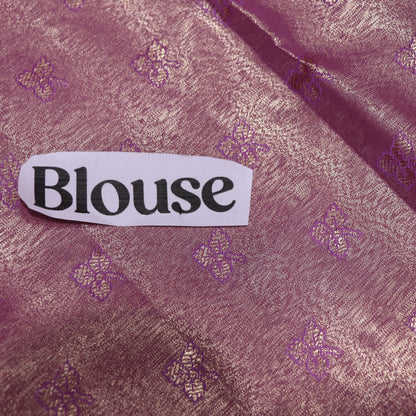 Tissues Silk  Saree Ight  Green  With Pink - Vaishali Silks