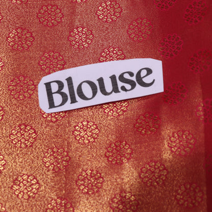 Tissues Silk  Saree Orange With green