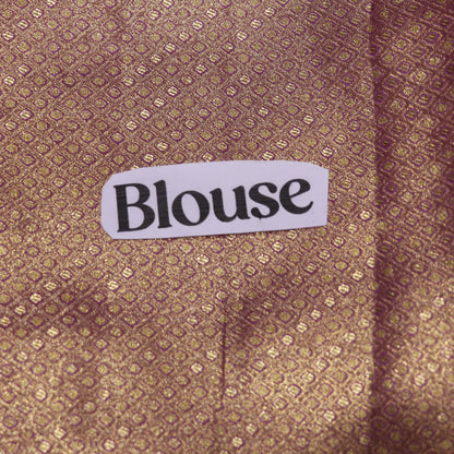 Pure Tissue Saree  Gold with pink - Vaishali Silks