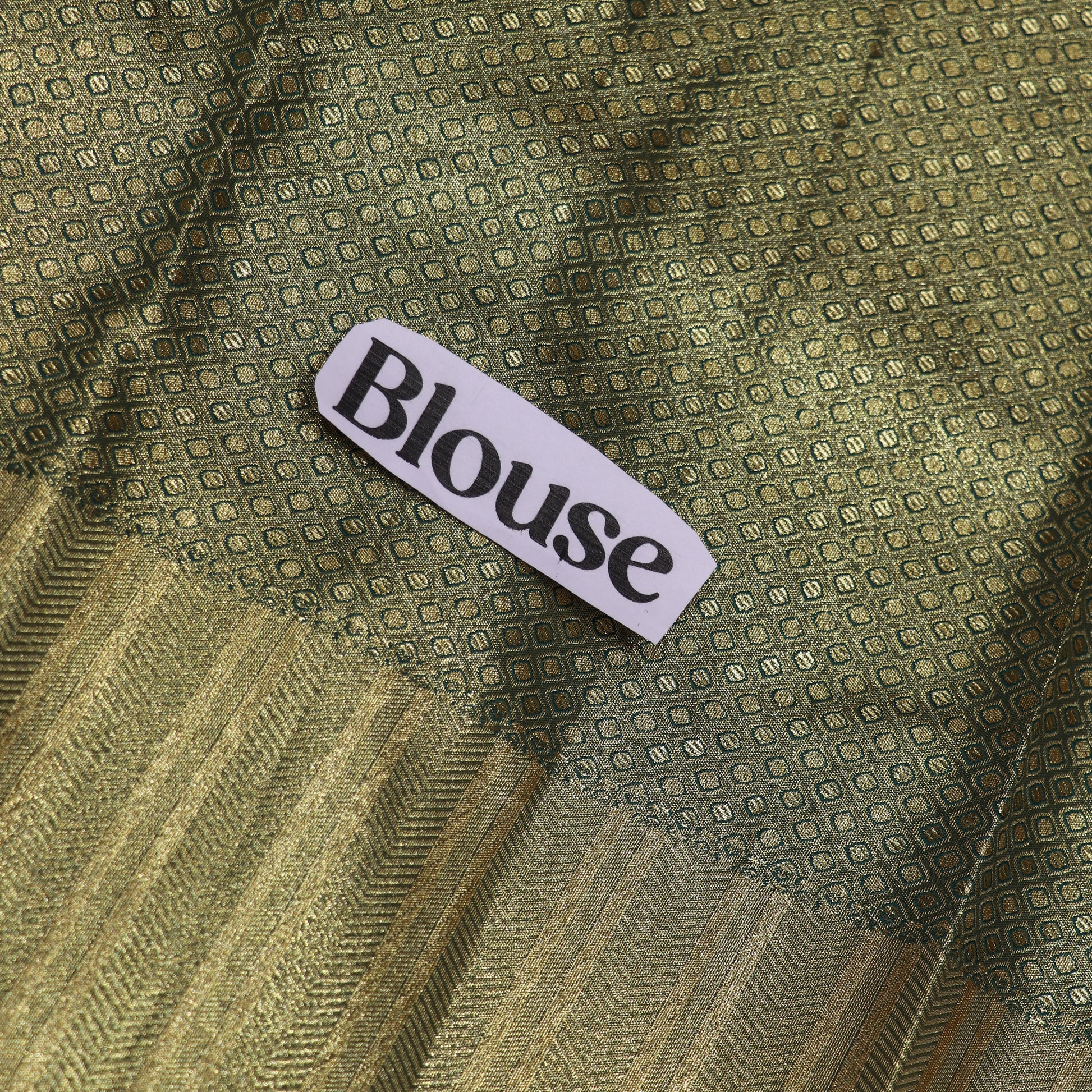 Pure Tissue Saree Gold  with Green - Vaishali Silks