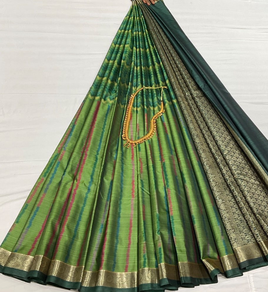 Digital Print Silk Saree