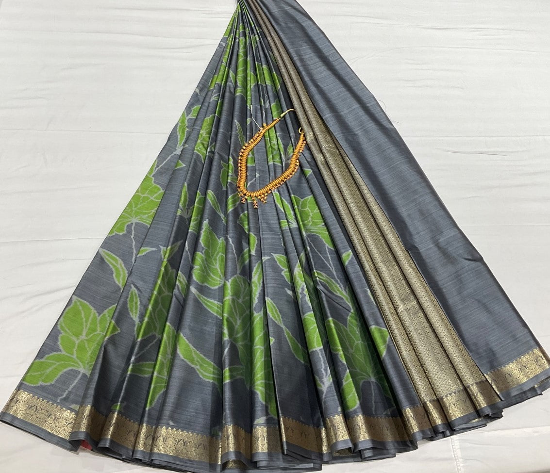 Digital Print Silk Saree