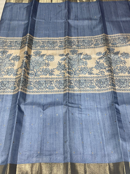 Semi Tussar Saree