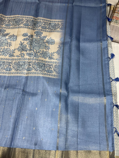 Semi Tussar Saree