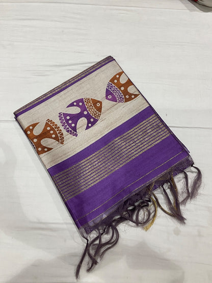 Semi Tussar Sarees