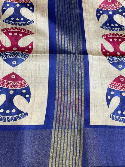 Semi Tussar Sarees