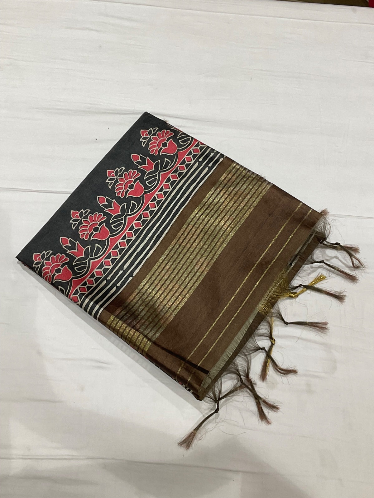 Semi Tussar Sarees