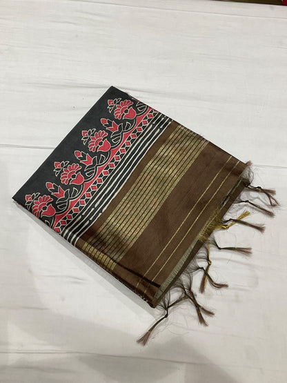 Semi Tussar Sarees