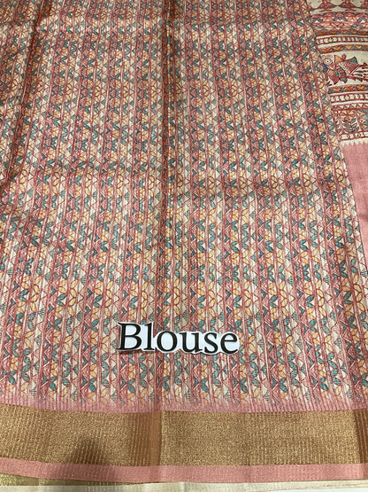 Semi Tussar Saree